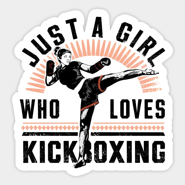 Just a Girl who loves Kickboxing Sticker by Starart Designs